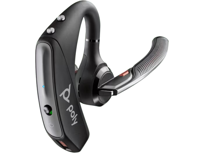 Poly Voyager 5200 UC – Professional Bluetooth Headset with 4-Mic Noise Cancellation & WindSmart Technology 9 empty background